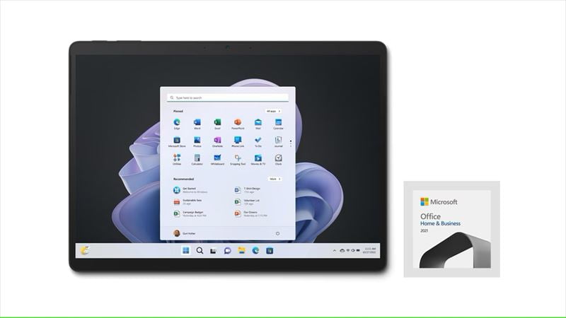 2. Surface Pro 9 Windows 11 と Office Home & Business 2021搭載モデル